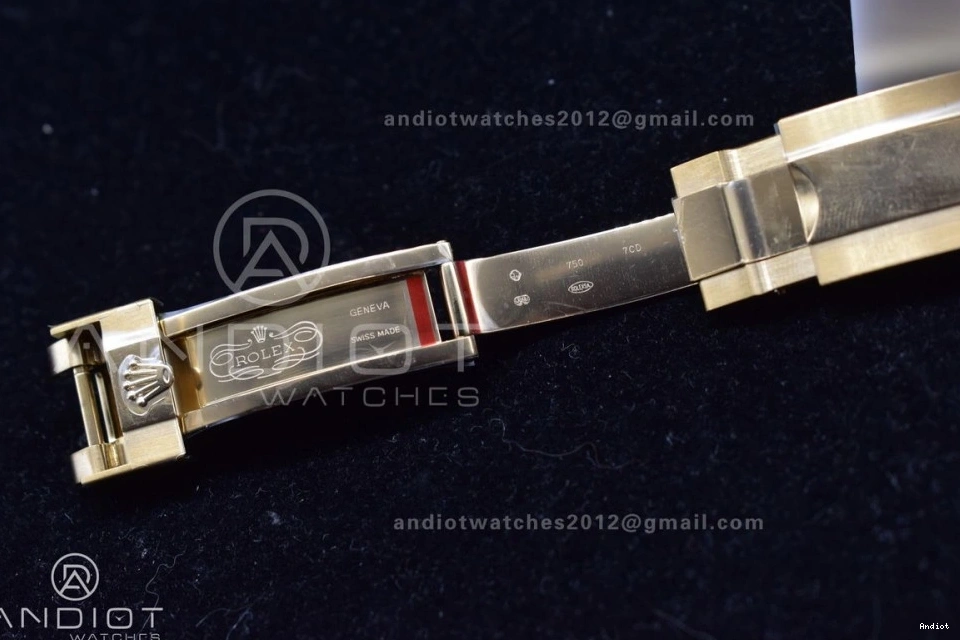 Best V2 116519 Case Rubber Strap 904L SA4130 Gold Daytona Black Clean SS Edition On 1:1 Dial 0418